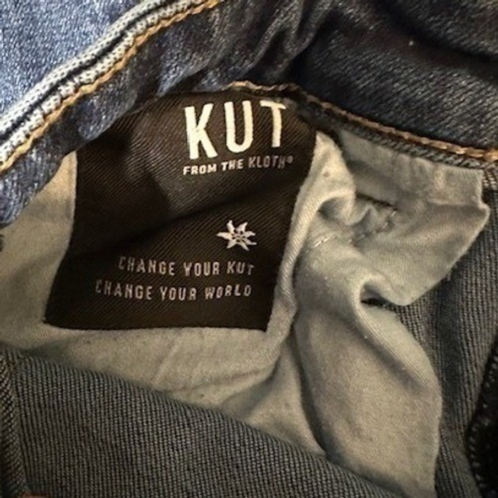 KUT from the Kloth Jeans Womens 2 Catherine High Rise Boyfriend Blue Distressed - Picture 5 of 13
